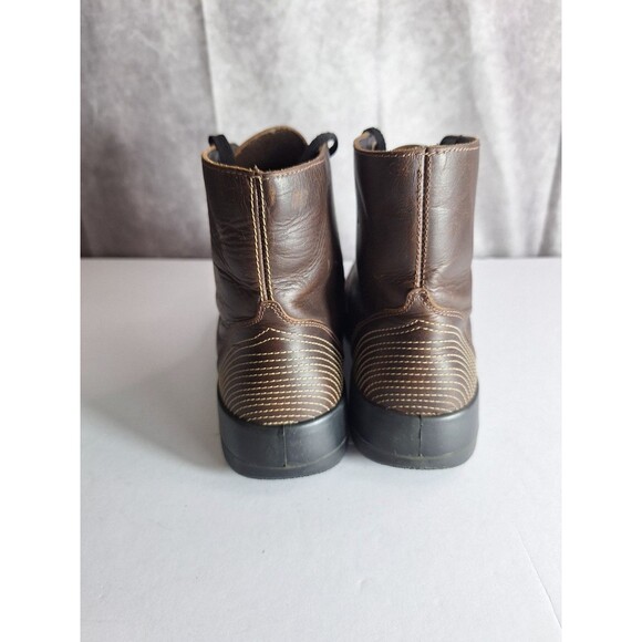 NAOT Caribou Brown Leather Lace Up Ankle Boots Women's EU 39 US 8 Hiking Outdoor - Picture 3 of 13